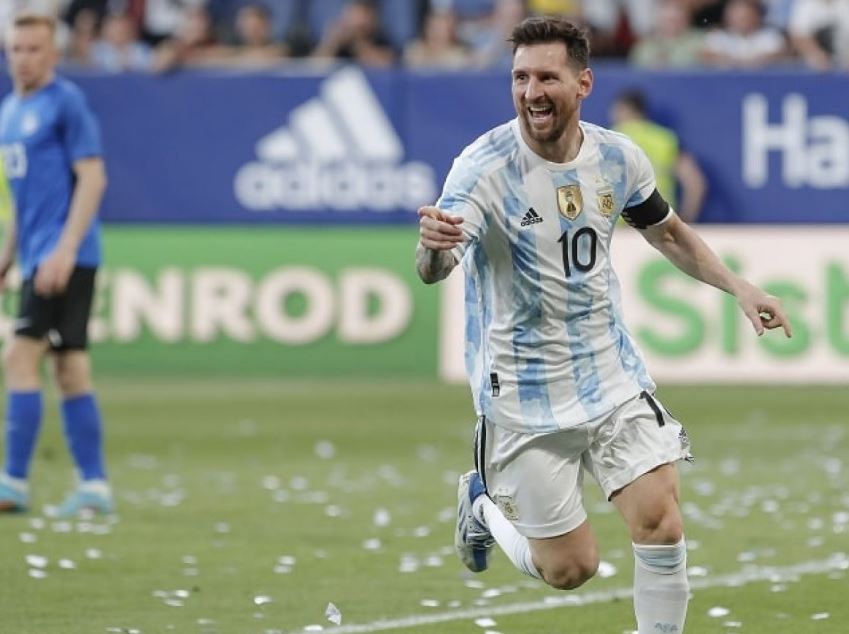 lionel messi scored five