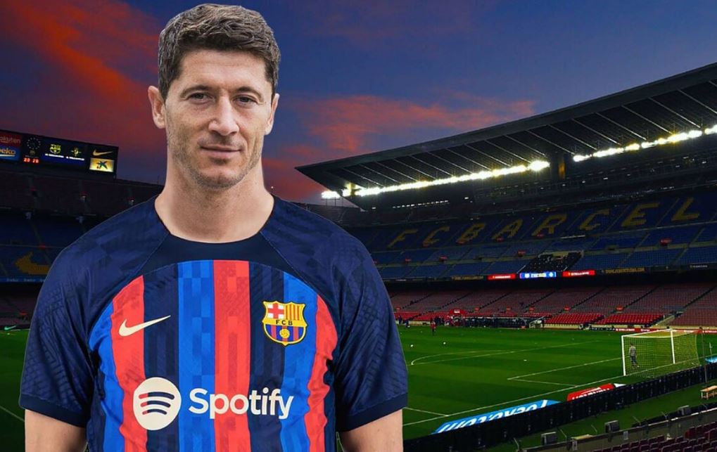 robert lewandowski jersey number at barcelona