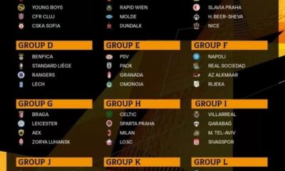 europa league group stage draws